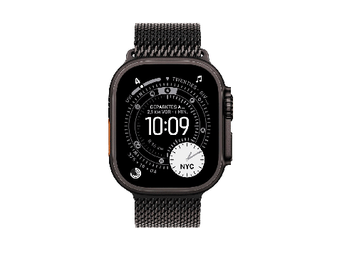  Apple Watch Ultra 3 Titan­gehäuse 49mm (GPS + Cellular) Milanaise Armband