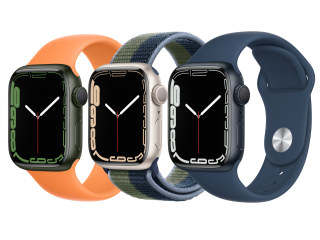 Apple Watch Series 7 Aluminiumgehäuse 41mm (GPS) Sport Loop, Solo Loop, mit Endstück, Sportarmband